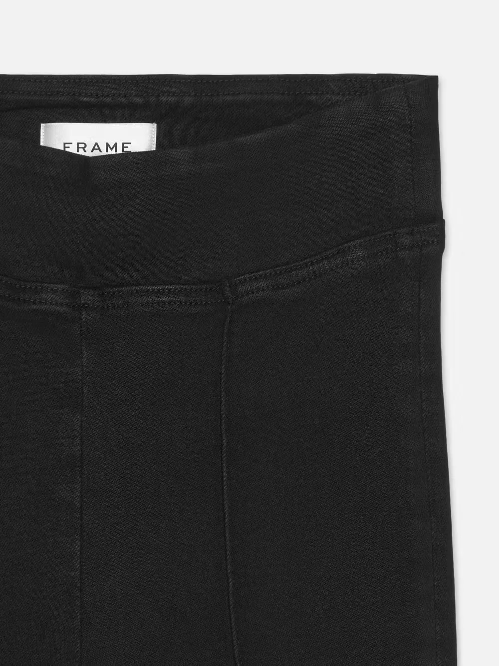 The Jetset Flare Pintuck in Sheen Noir