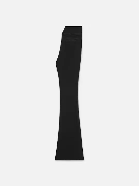 The Jetset Flare Pintuck in Sheen Noir