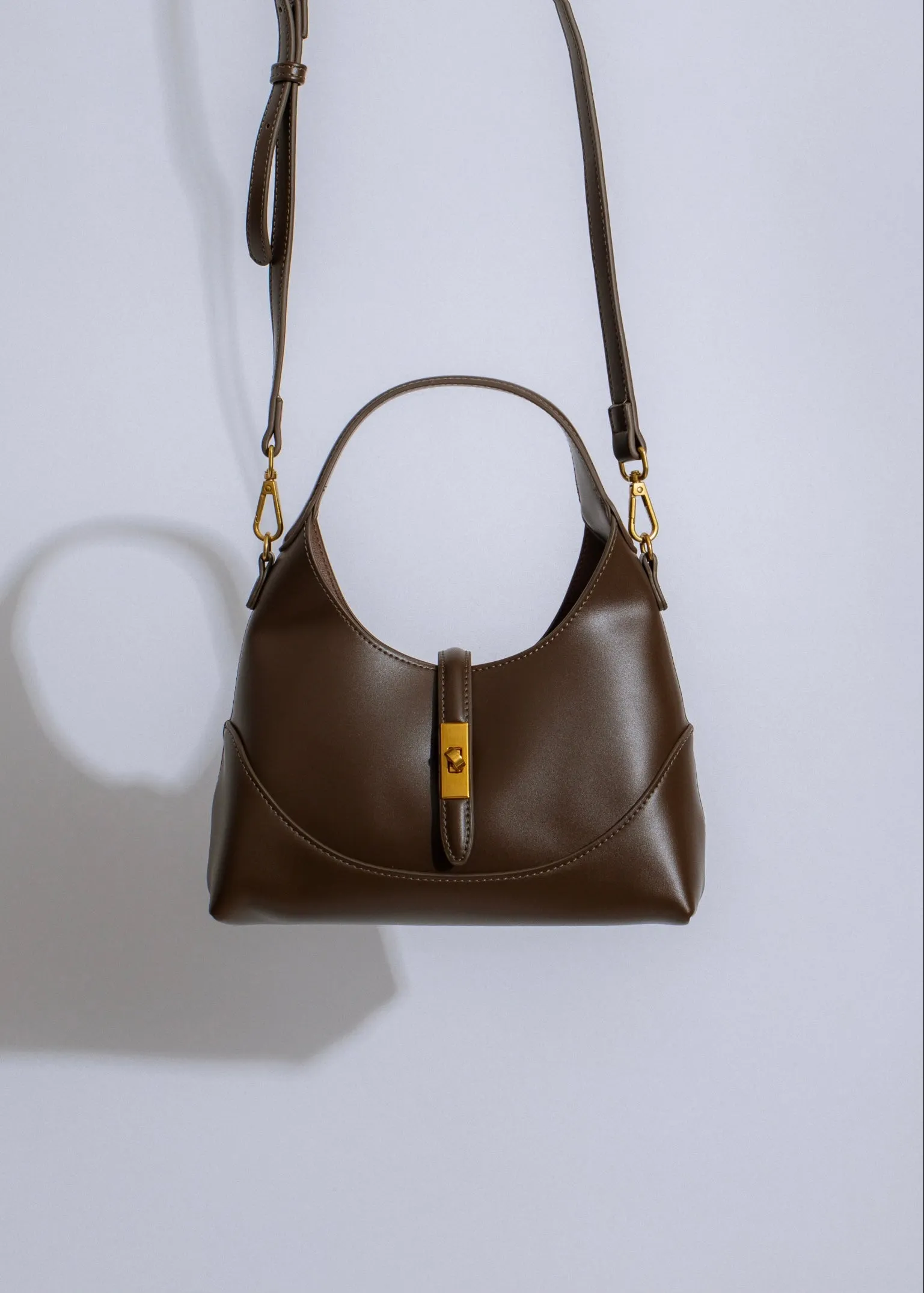 The Luxe Crescent Dark Brown