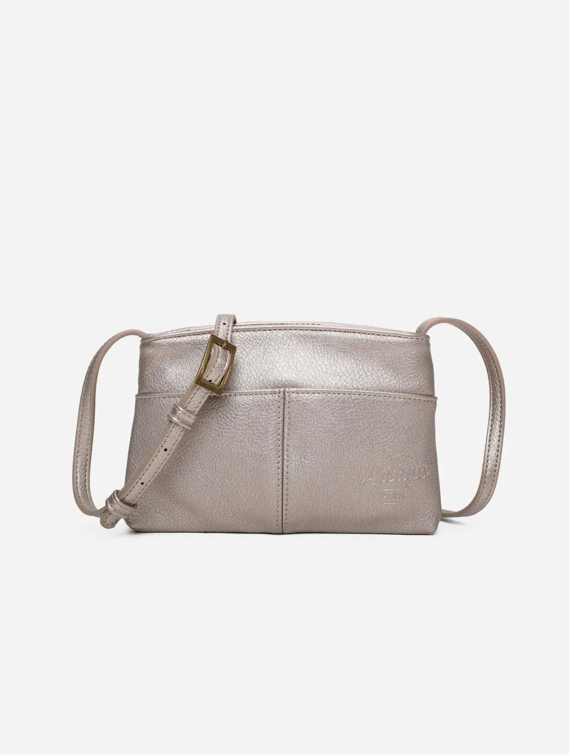 The Original Vegan Leather Crossbody Pouch | Champagne