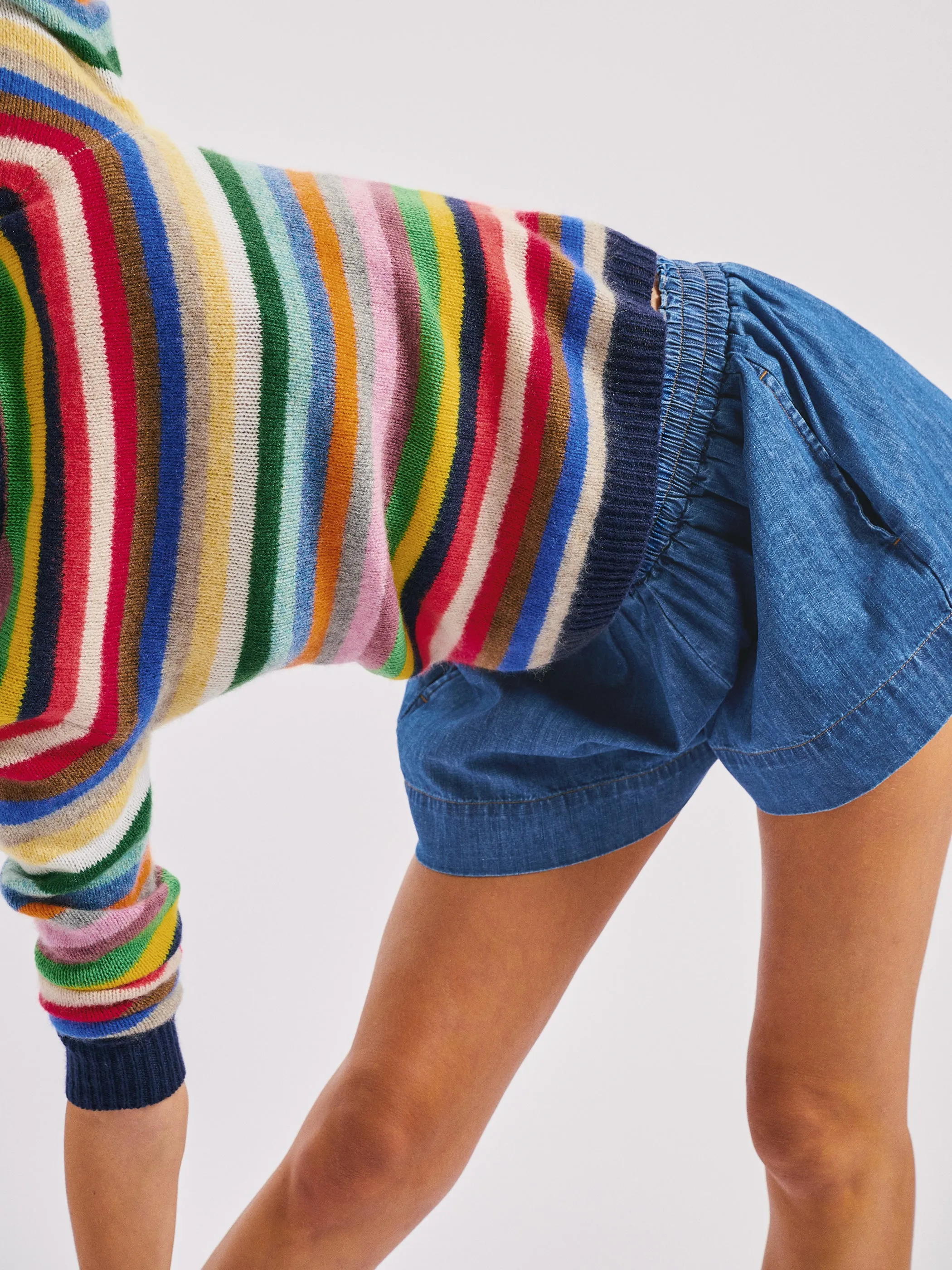 The Shkip Shorts in Denim