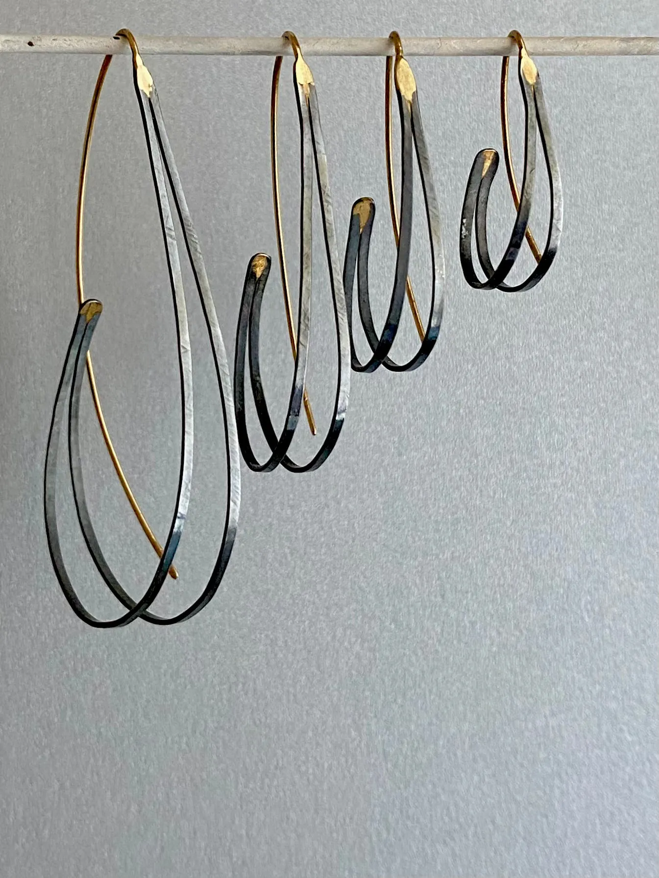 The XLarge DFH, Oxidized Silver & 18k Gold