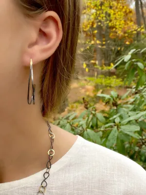The XLarge DFH, Oxidized Silver & 18k Gold