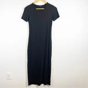 Theory Black Cherryal Jersey Maxi Dress