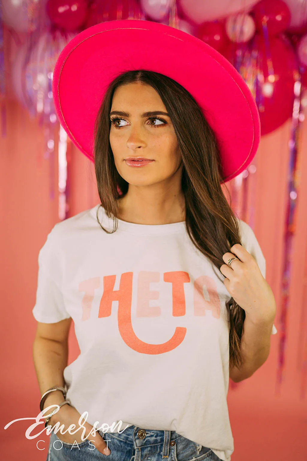 Theta Colorful Recruitment Tee