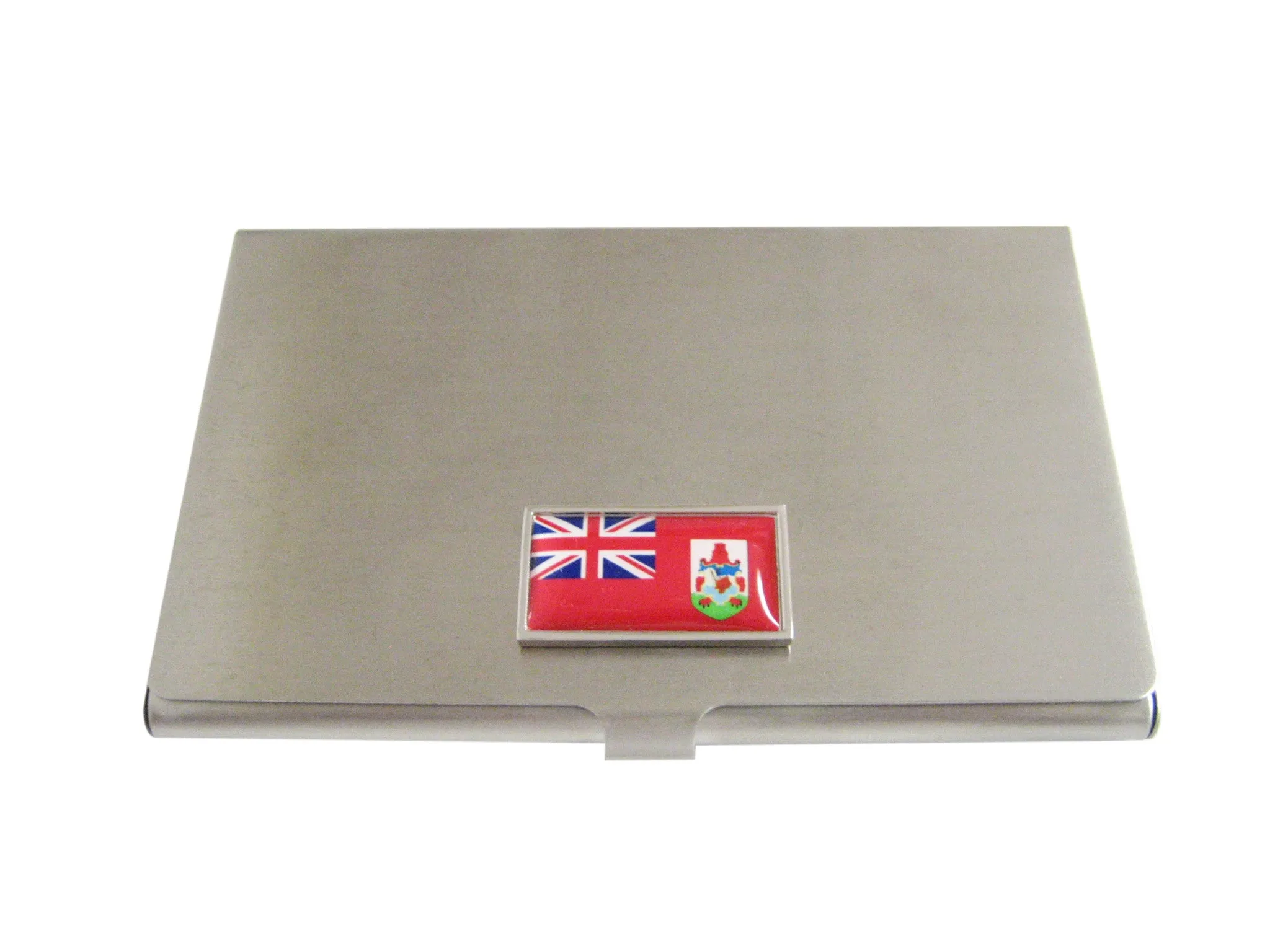 Thin Bordered Bermuda Flag Business Card Holder