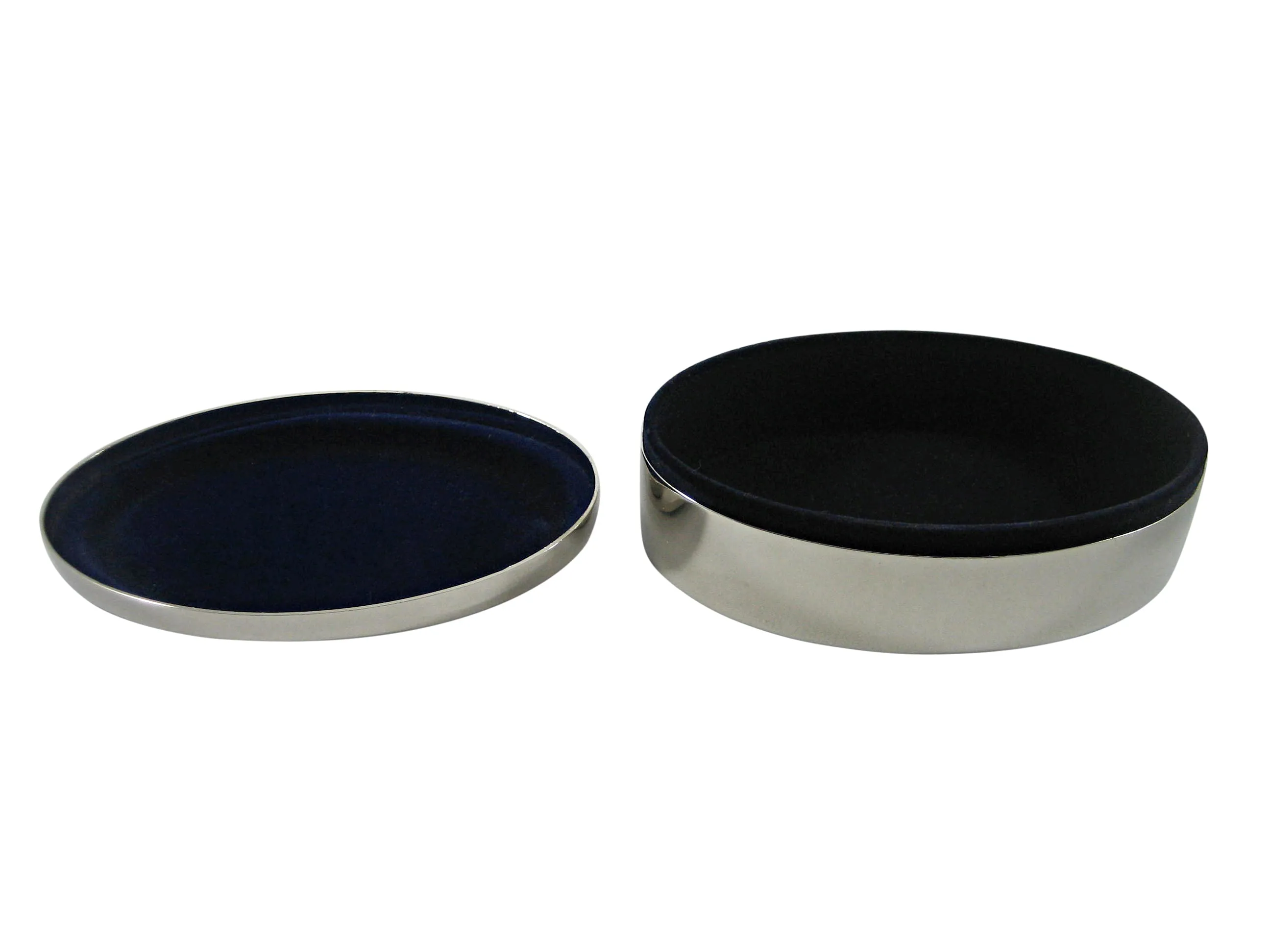 Thin Bordered Finland Flag Pendant Oval Trinket Jewelry Box