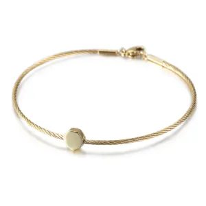 Thin cable bracelet-NSB1684ST