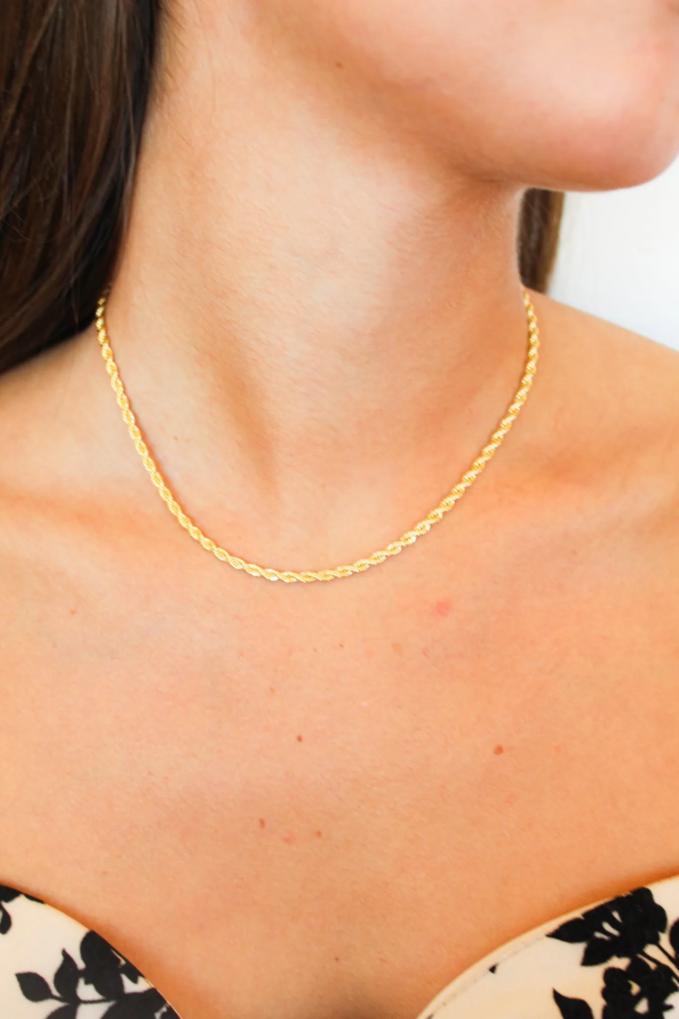 Thin Gold Cable Chain