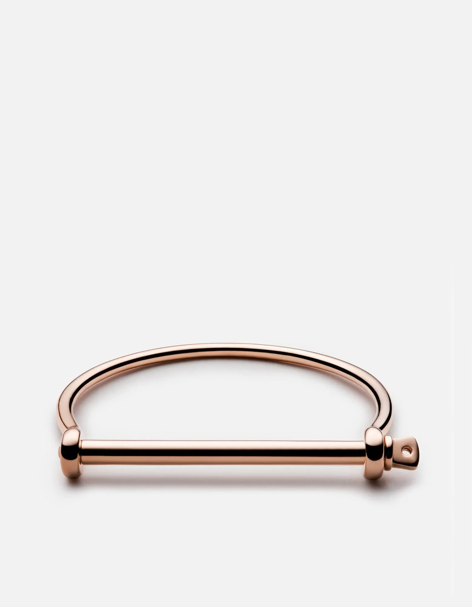 Thin Screw Cuff, 10k Rose
