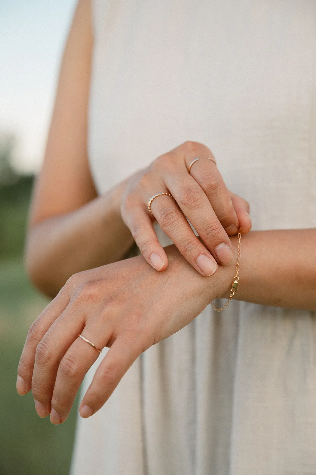Thin Textured Ring