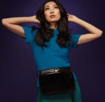 Think Royln Deluxe Bum Bag with Fur