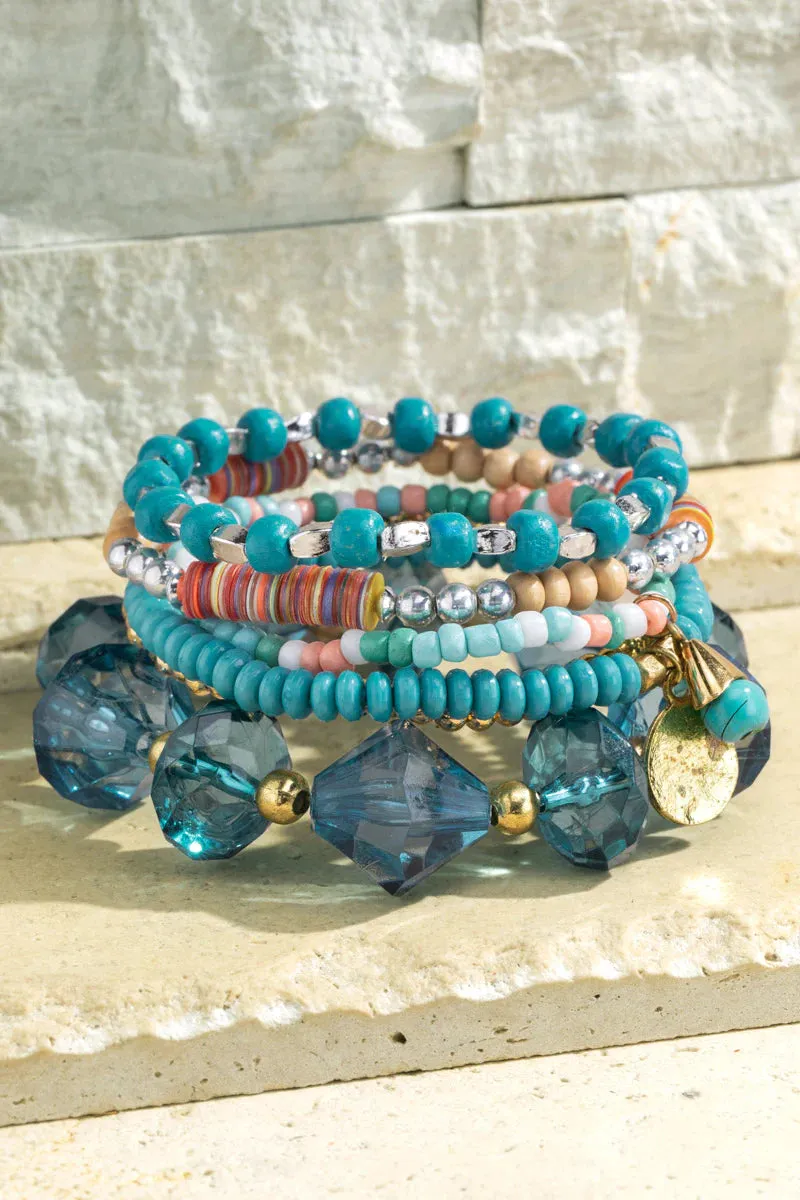 Tidal Wave Stacked Stretch Bracelet