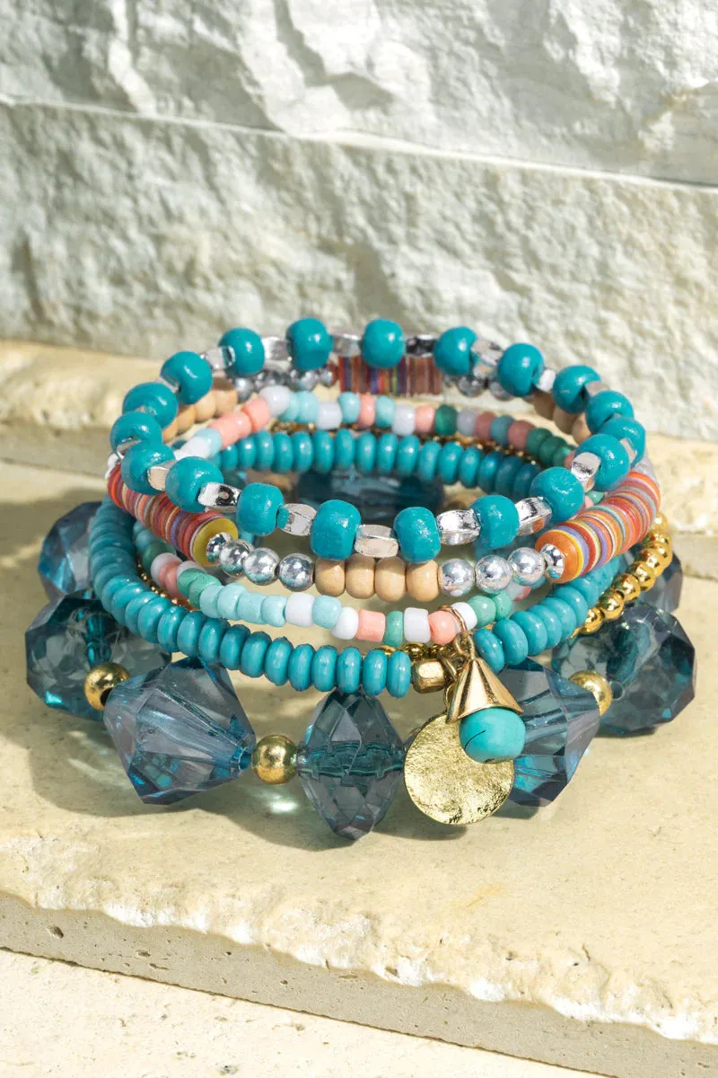 Tidal Wave Stacked Stretch Bracelet