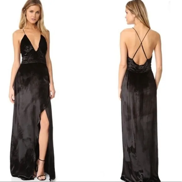TJD Dress The Jetset Diaries NWT Velvet Saskia Maxi Dress Gown New XS New
