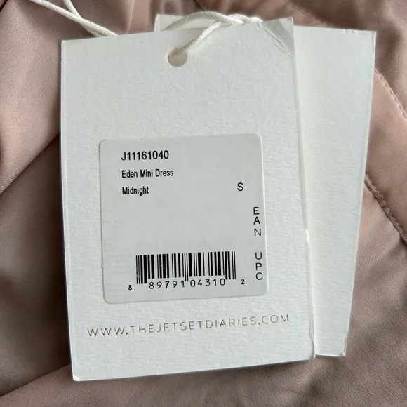 TJD The Jetset Diaries Eden Midnight Mini Dress Size Small