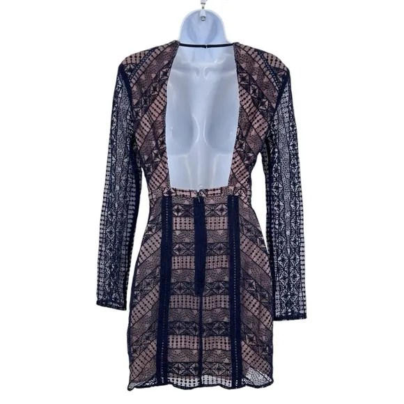 TJD The Jetset Diaries Eden Midnight Mini Dress Size Small