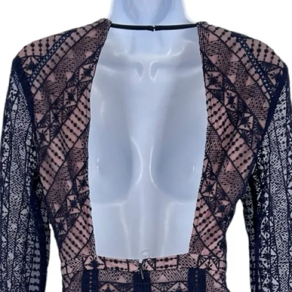 TJD The Jetset Diaries Eden Midnight Mini Dress Size Small