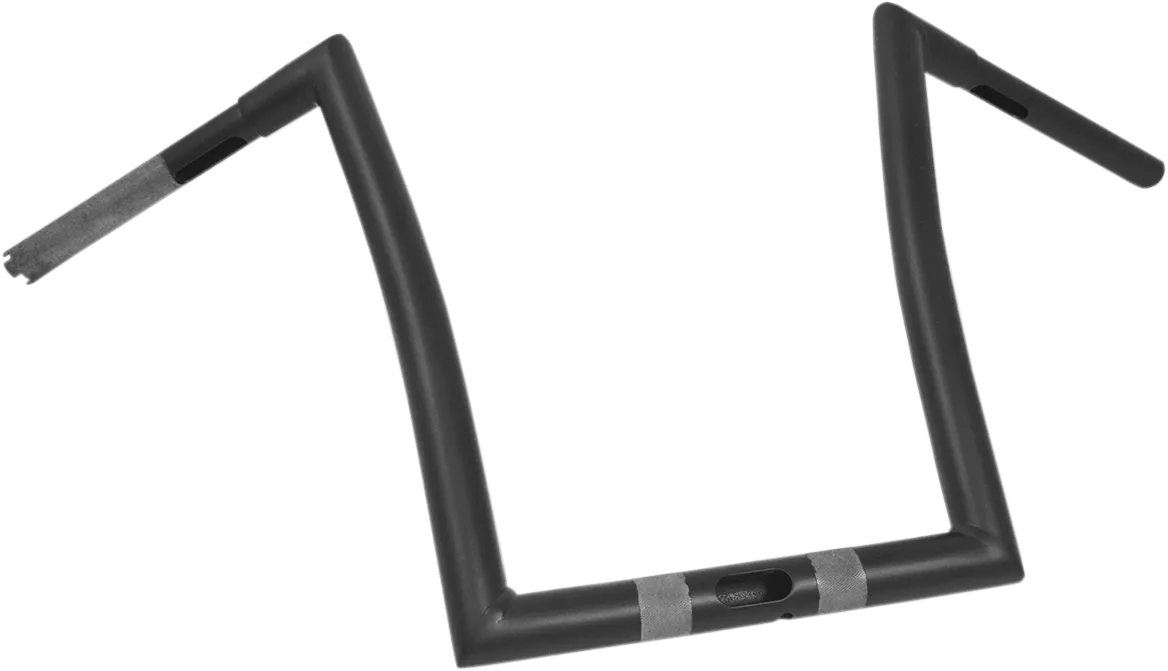 Todds Cycle 0601-3987 1 1/4in. Handlebar - 12in. Ape - Flat Black