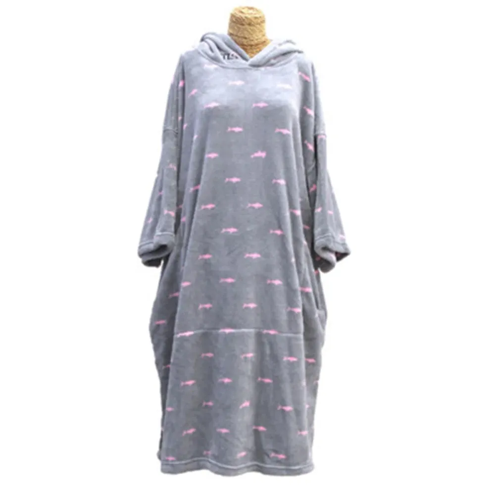 Tools Kids Shark Dot Micro Fiber Changing Robe