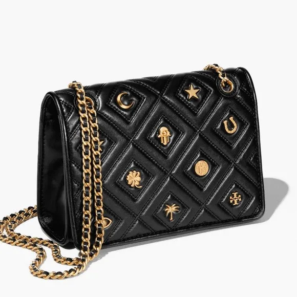 Tory Burch Fleming Charm Black Small Bag - 44613