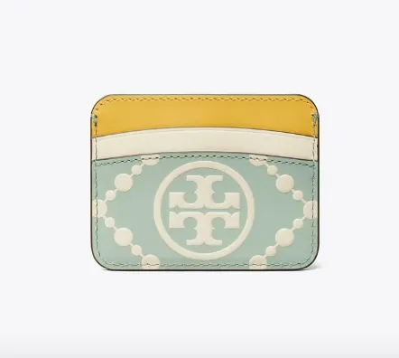 Tory Burch T Monogram Contrast Embossed Card Case – 87184