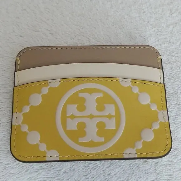 Tory Burch T Monogram Contrast Embossed Card Case Bag – 87184