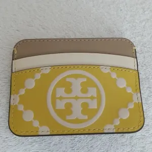 Tory Burch T Monogram Contrast Embossed Card Case Bag – 87184