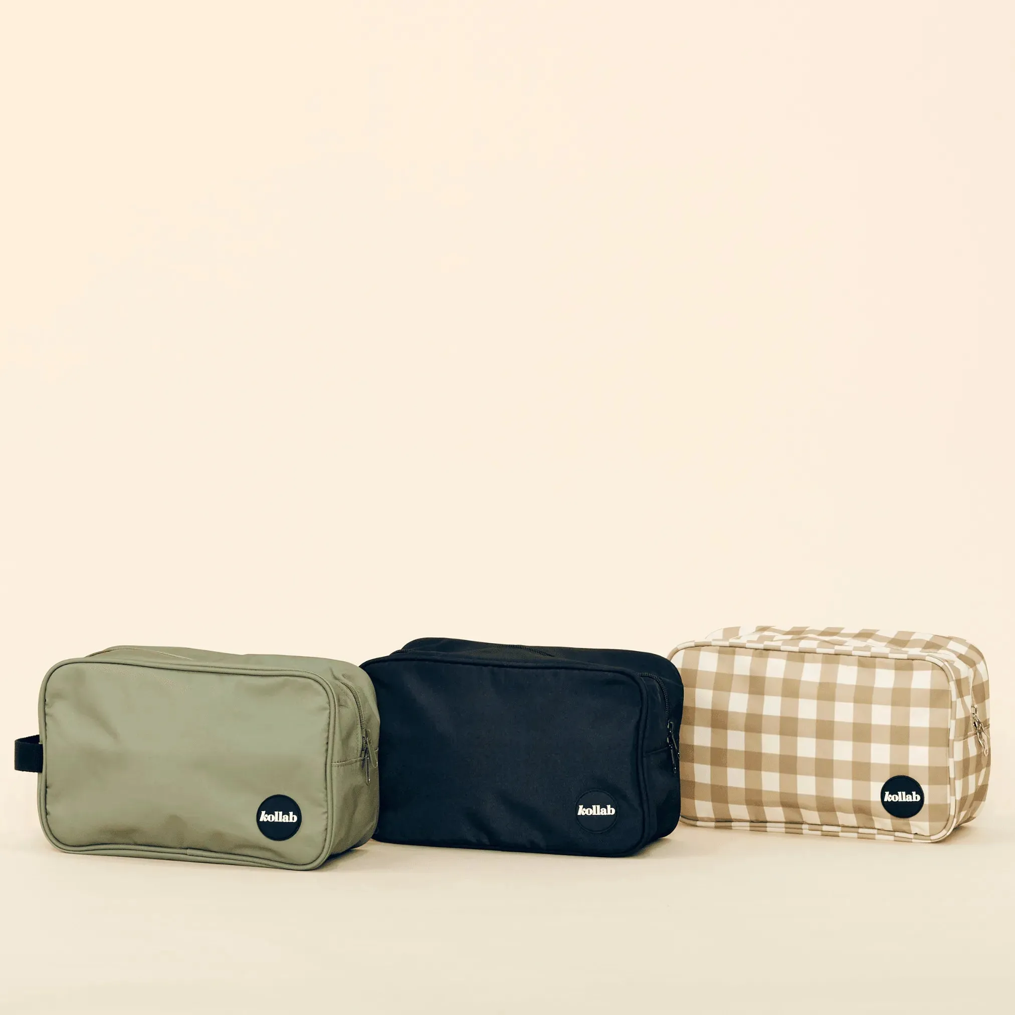 Travel Bag Khaki Black