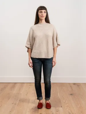 tri-panel pullover - oatmeal