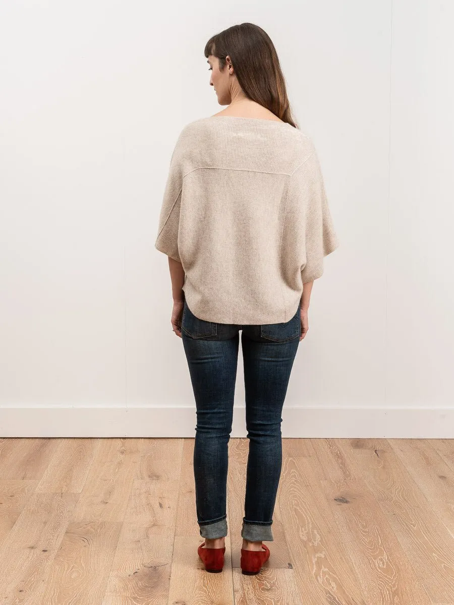 tri-panel pullover - oatmeal