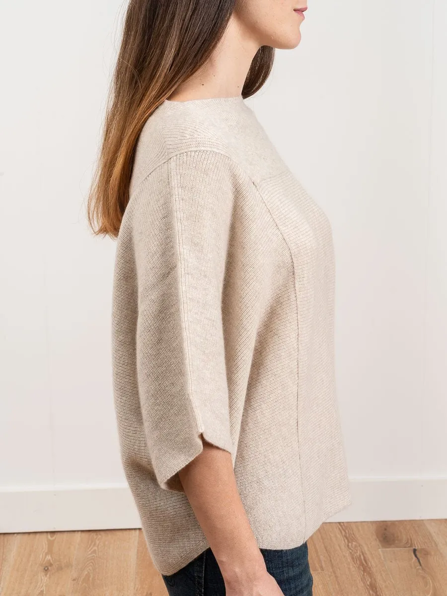 tri-panel pullover - oatmeal