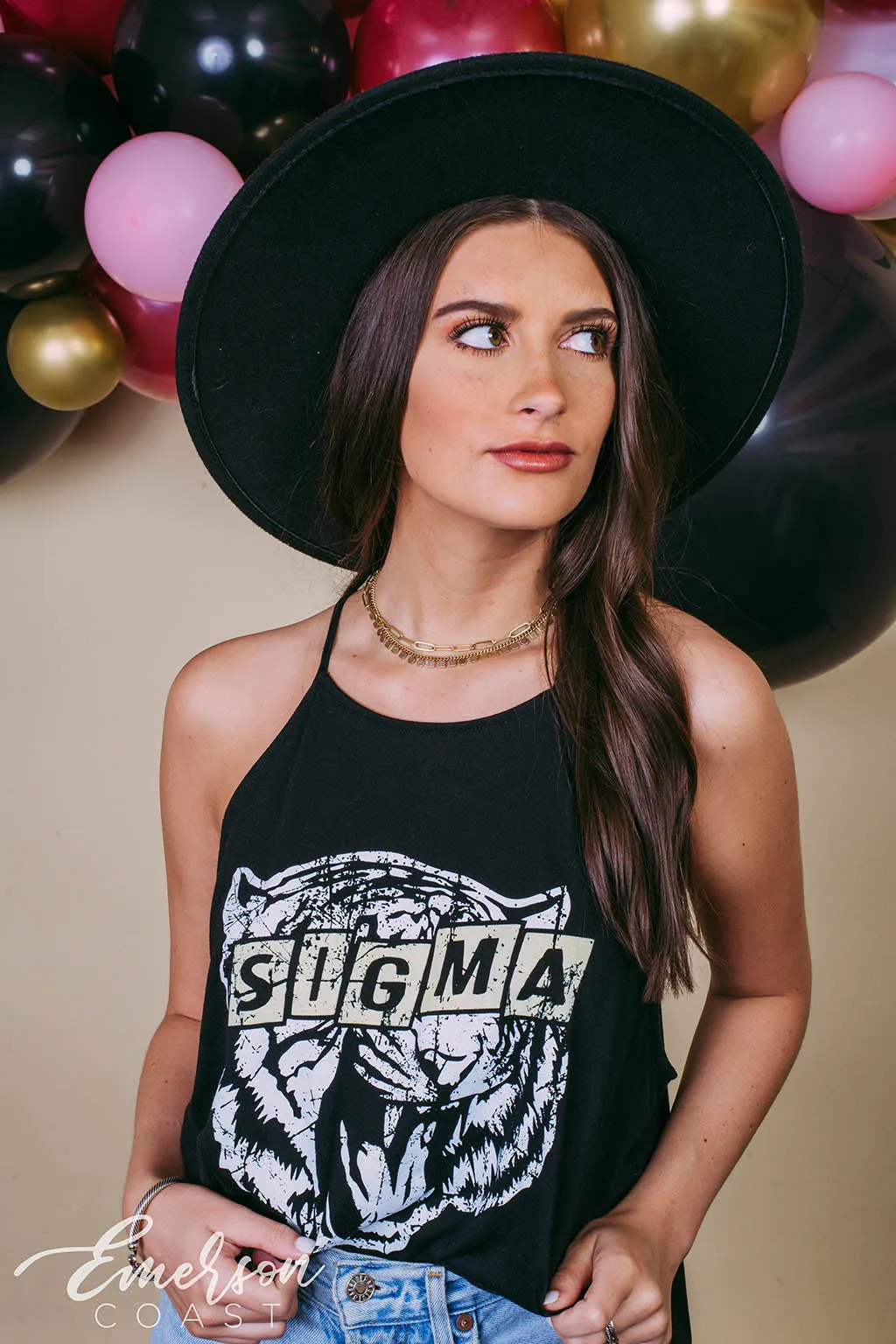 Tri Sigma Tiger High Neck Tank