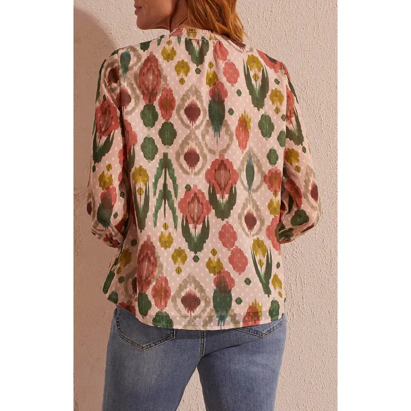 Tribal Puff Sleeve Blouse