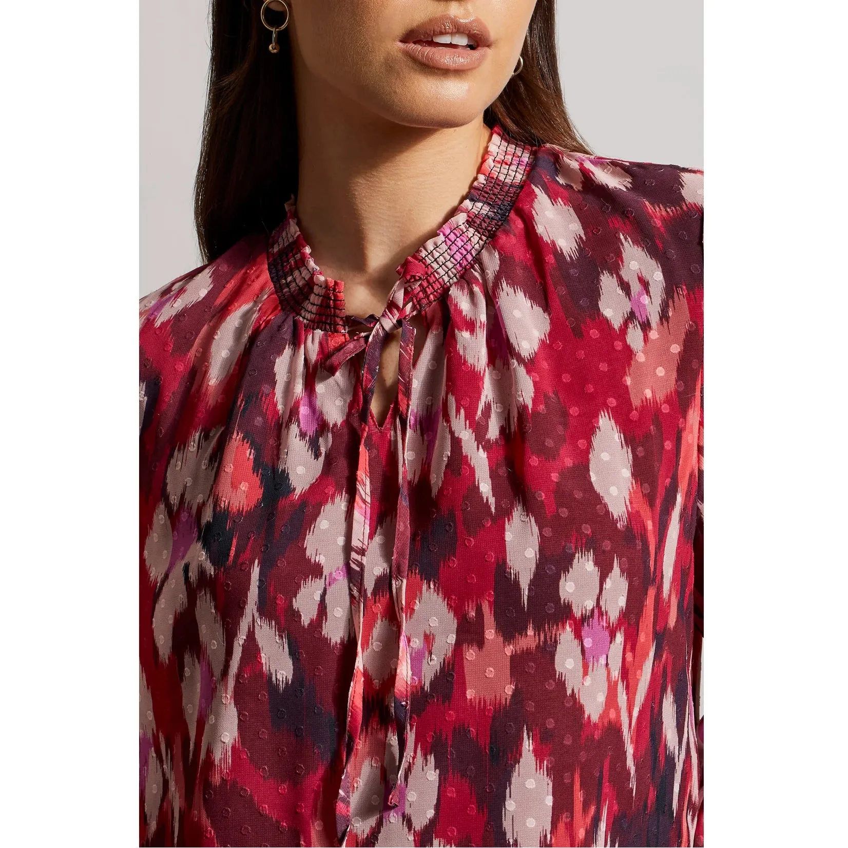 Tribal Puff Sleeve Blouse