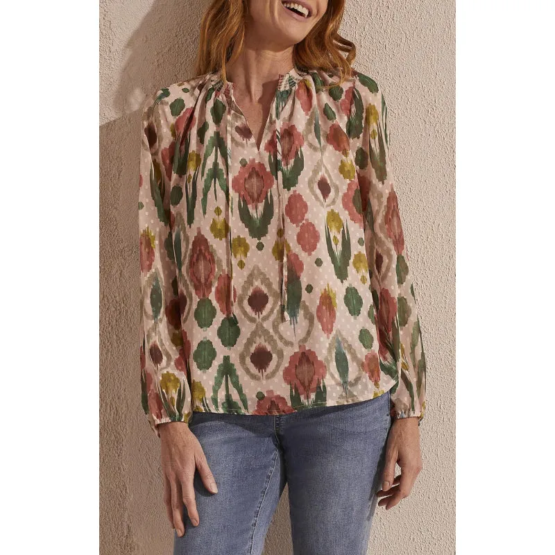 Tribal Puff Sleeve Blouse
