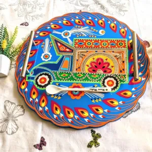 Truck Round Handmade Tray