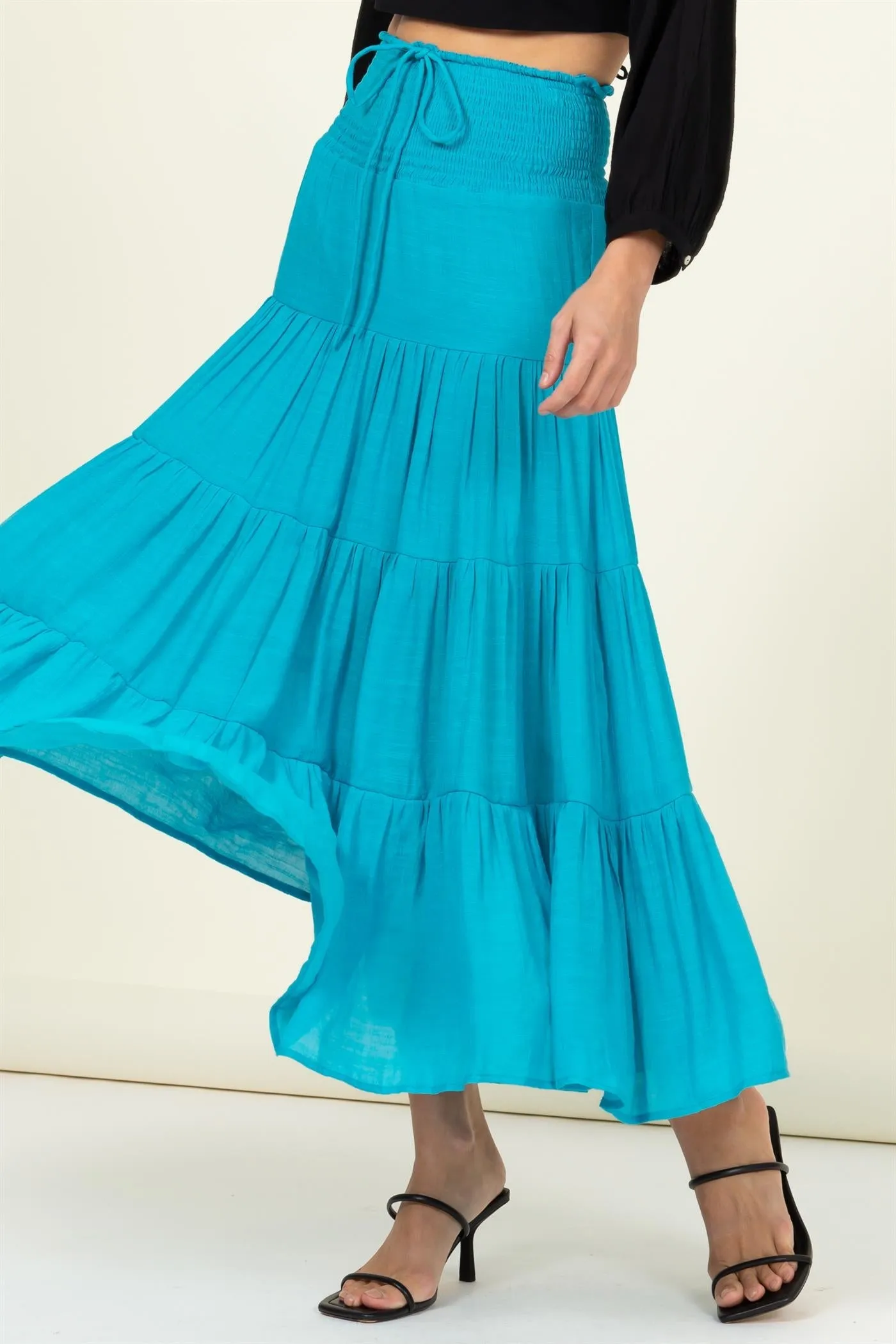 Turquoise Maxi Skirt