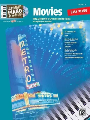 Ultimate Piano Play-Along, Volume 1: Movies Play Along with 8 Great-Sounding Tracks