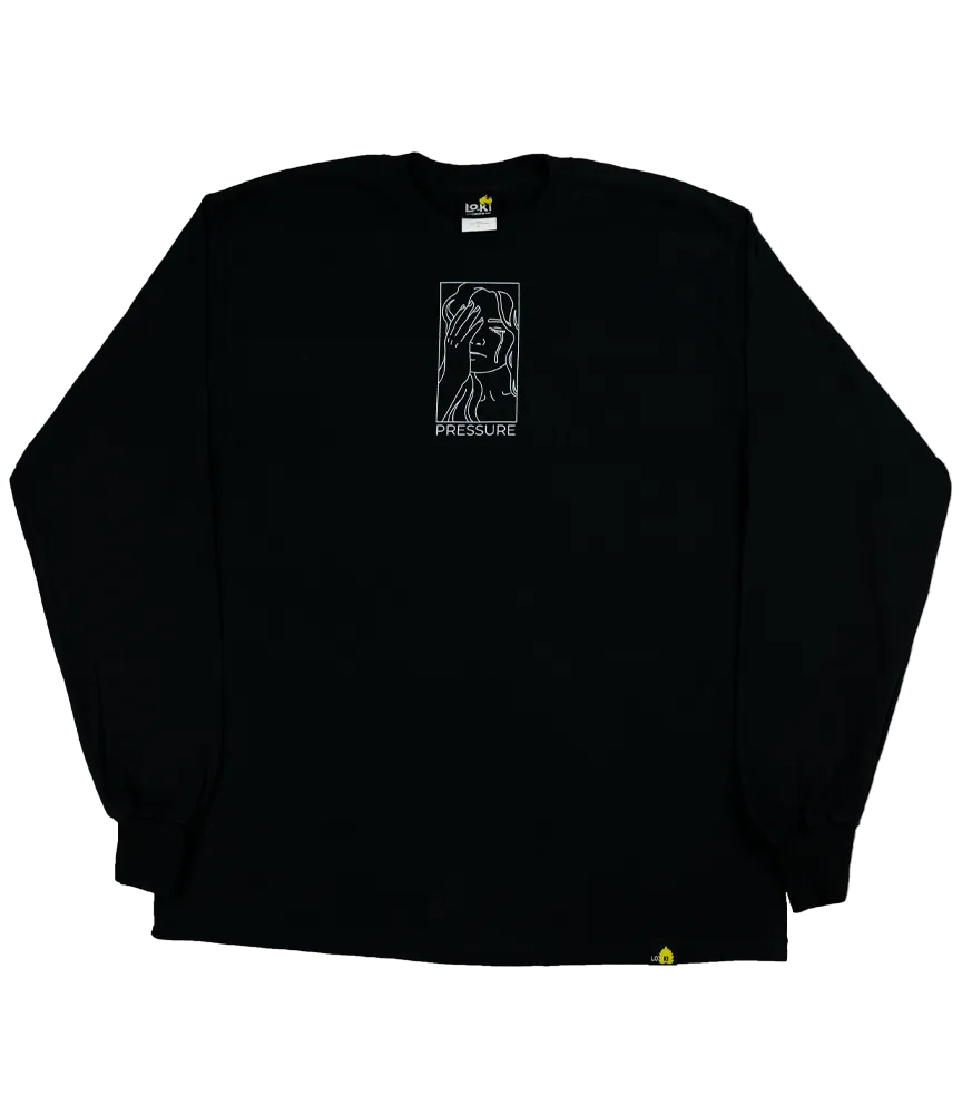 Under Pressure - Black - Long Sleeve Shirt