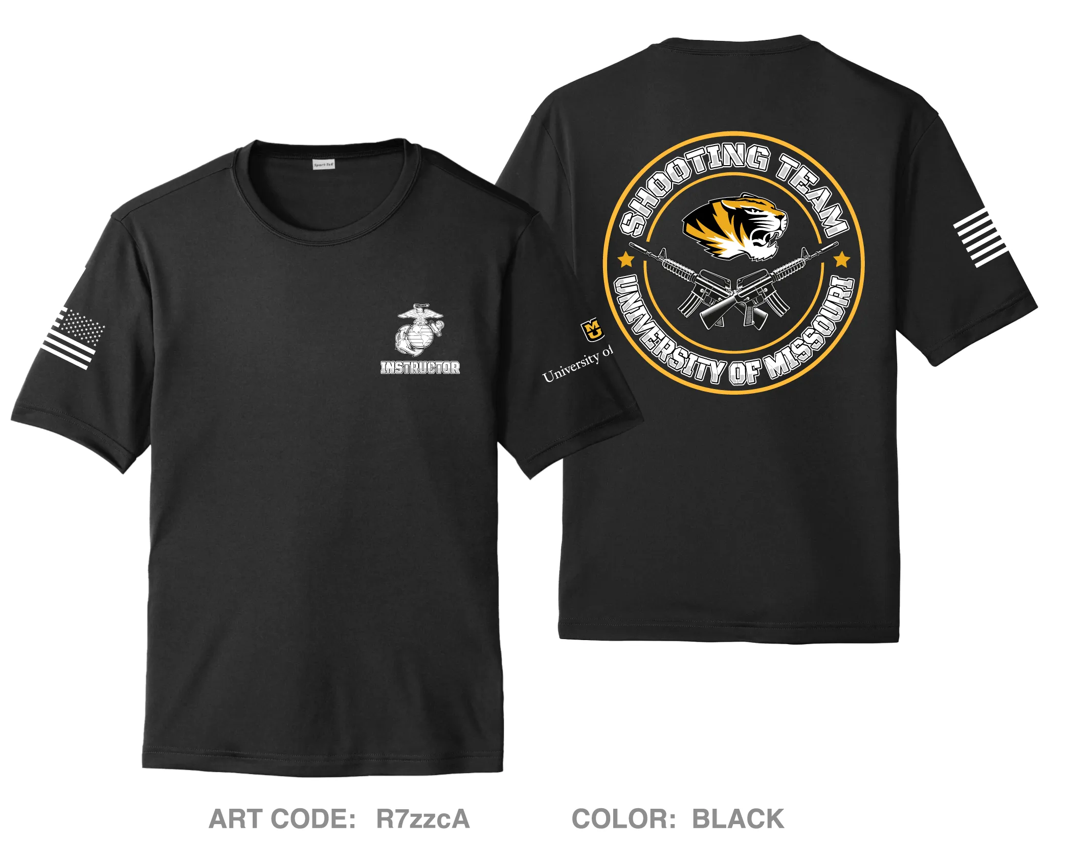 University of Missouri NROTC Hi-Tech Performance Unisex SS Tee - R7zzcA