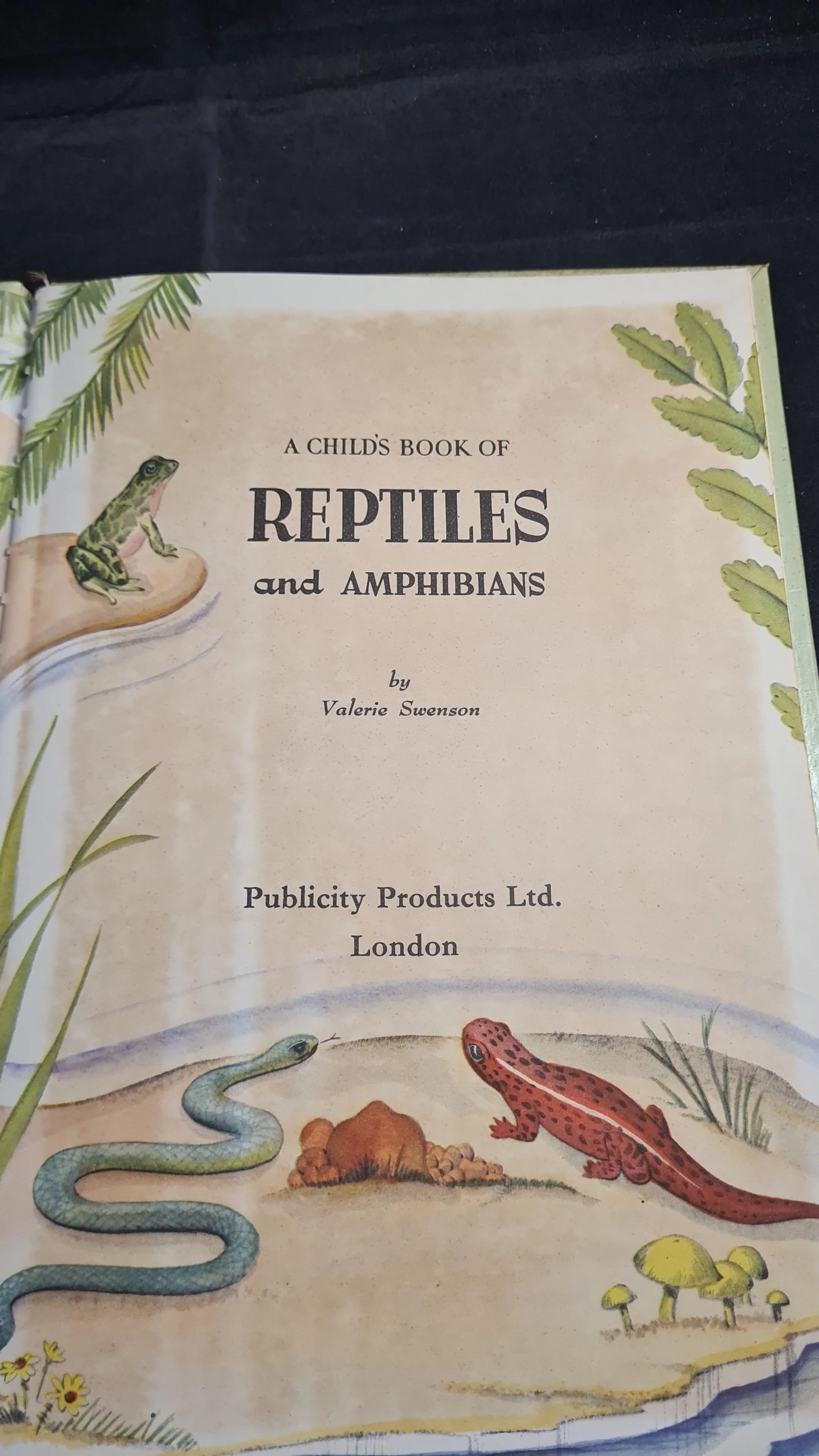 Valerie Swenson - Reptiles and Amphibians, Publicity Products, 1954