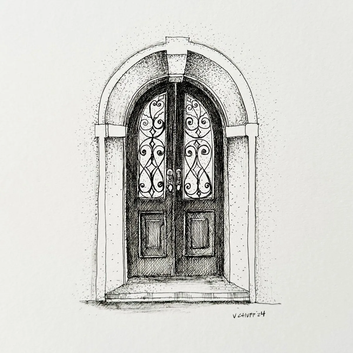 Venice Door 1 - Original Illustration