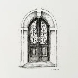 Venice Door 1 - Original Illustration