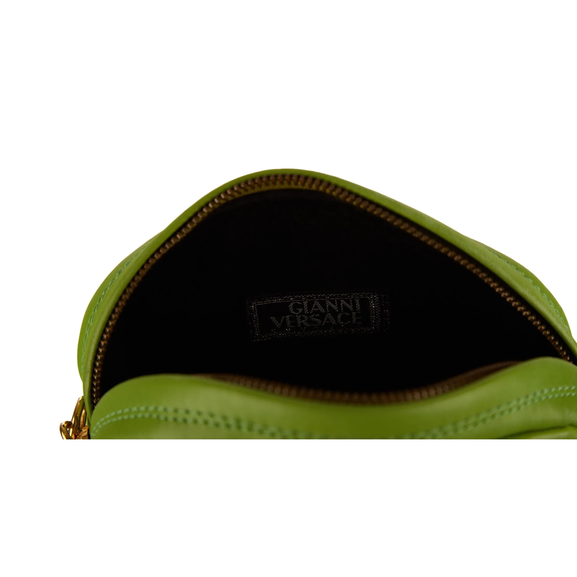 Versace Lime Green Medusa Mini Shoulder Bag