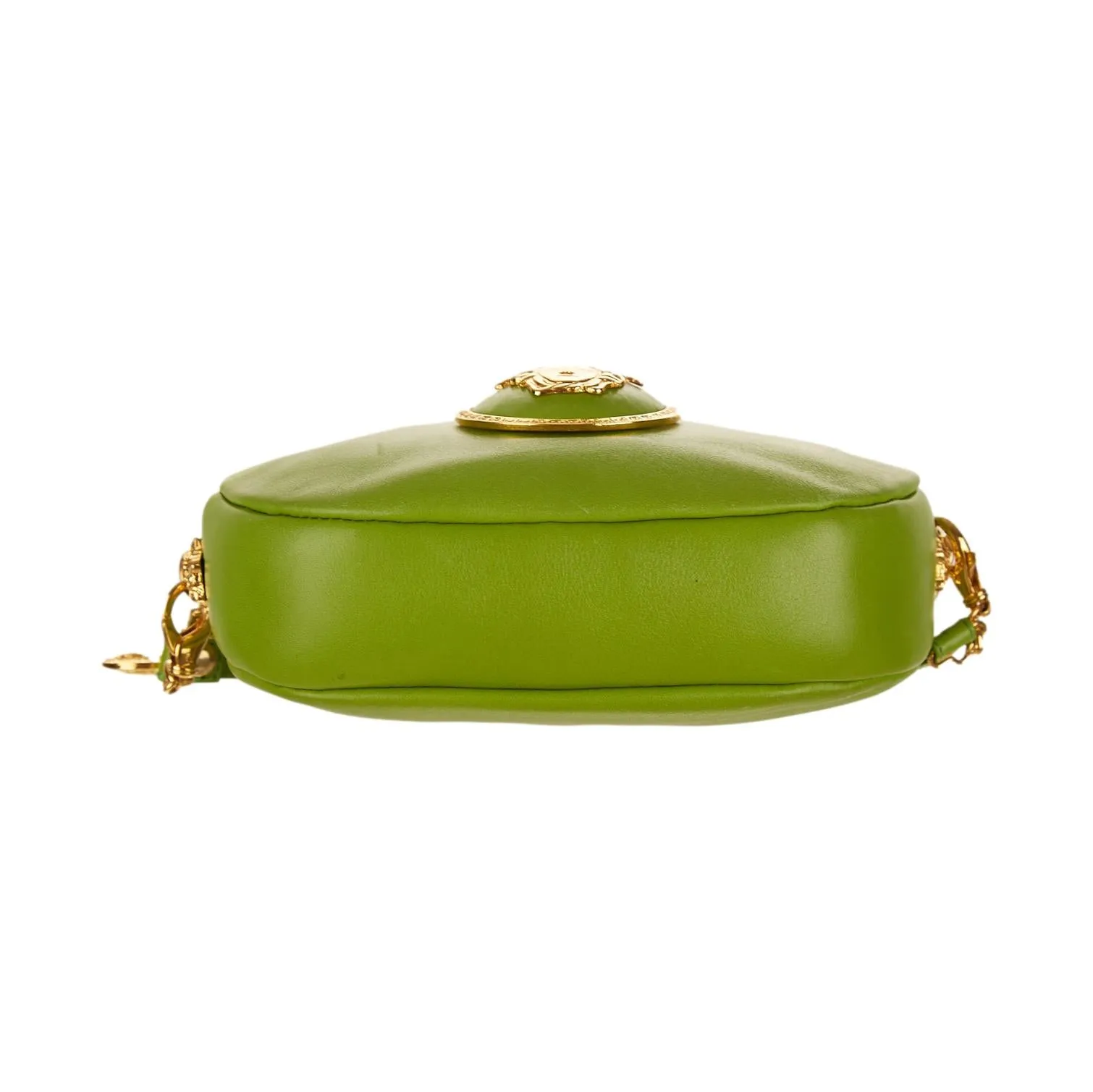 Versace Lime Green Medusa Mini Shoulder Bag