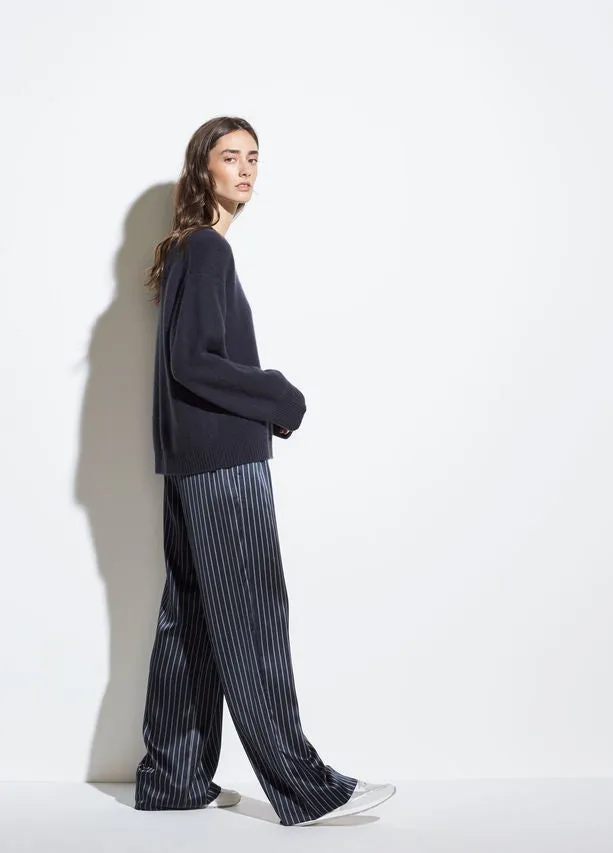 Vince Boxy Boiled Cashmere Crewneck Sweater