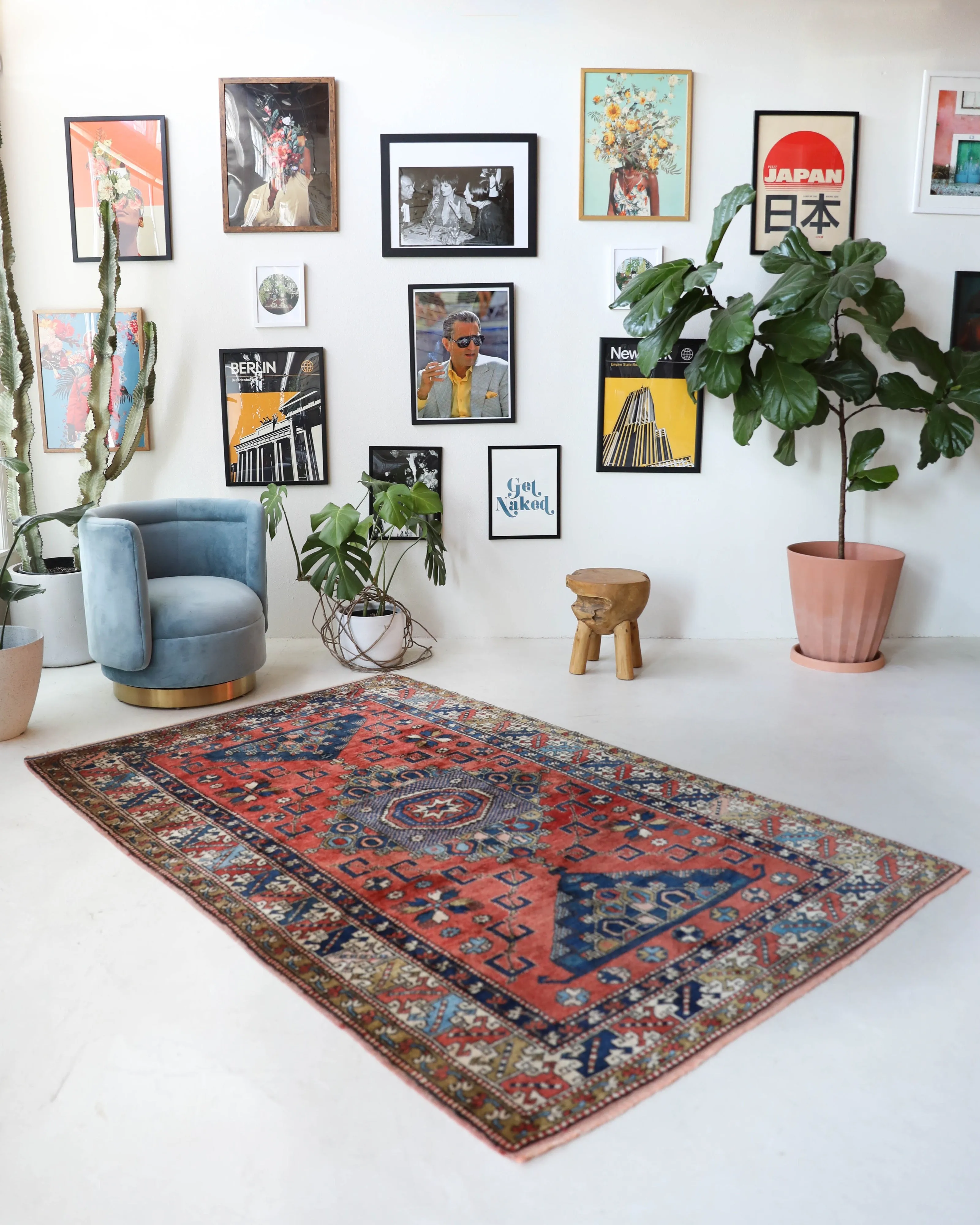 Vintage Canakkale Ayvacik Rug 5'3"x7'11"