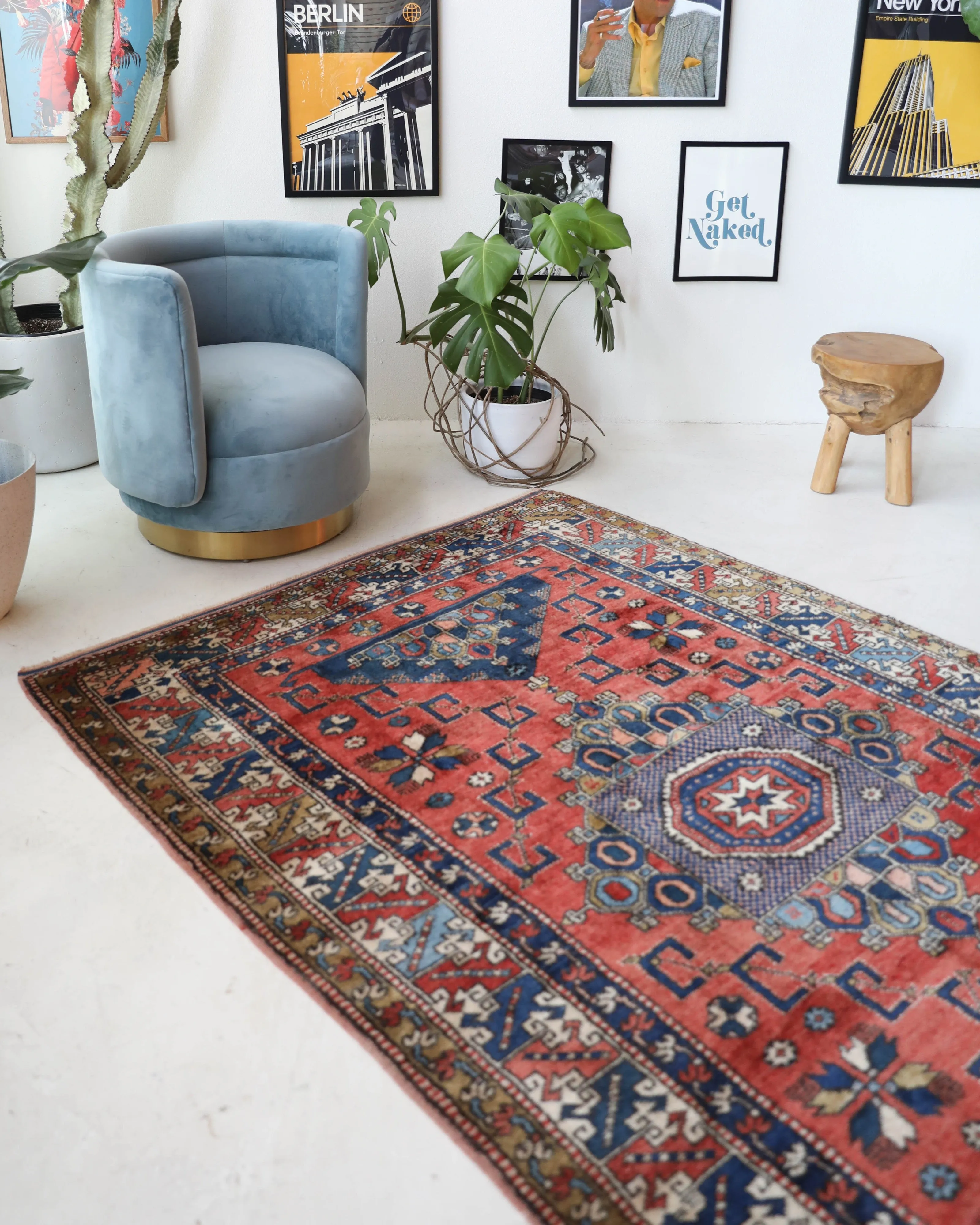 Vintage Canakkale Ayvacik Rug 5'3"x7'11"