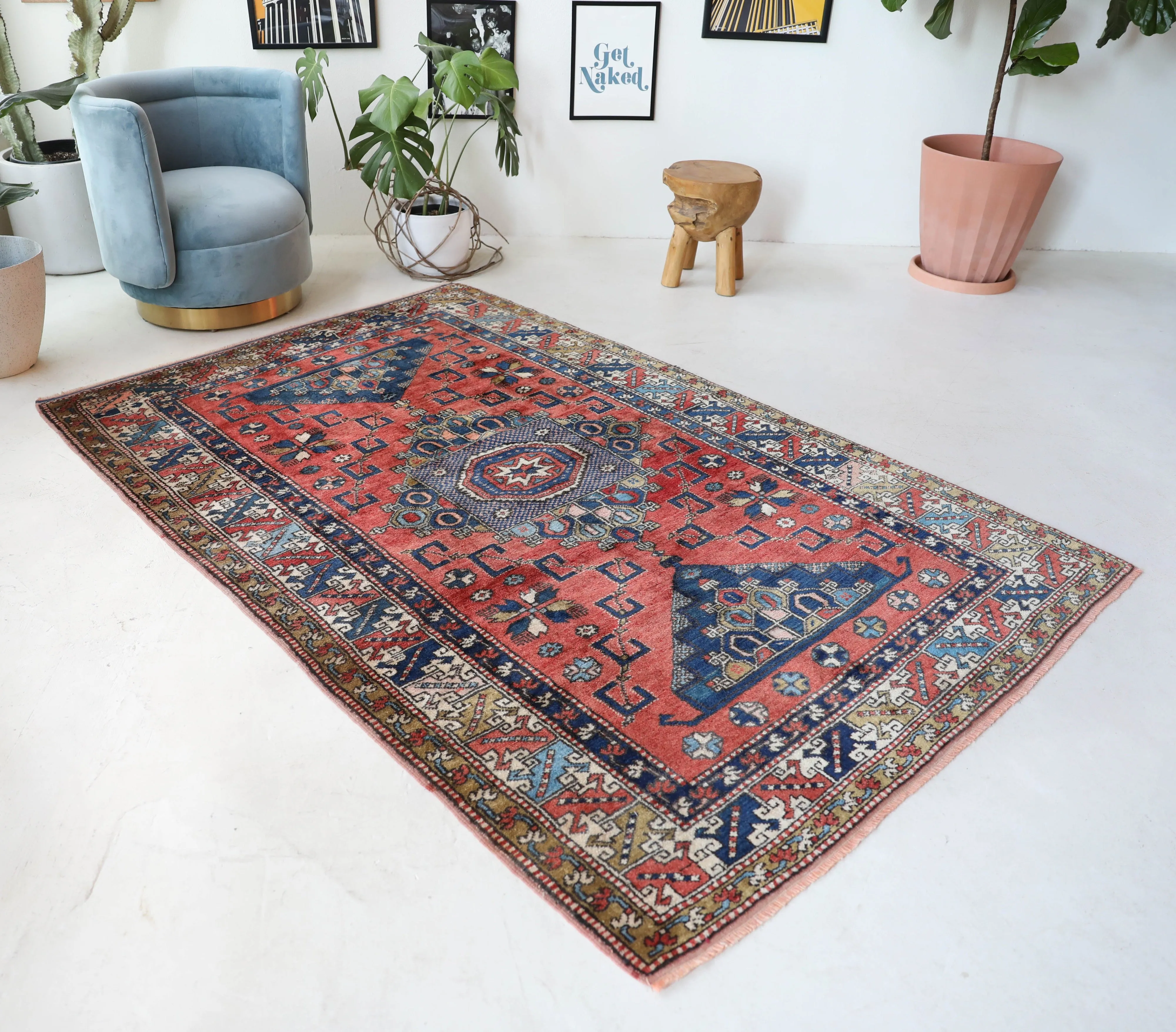 Vintage Canakkale Ayvacik Rug 5'3"x7'11"